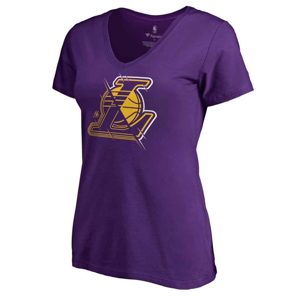 Los Angeles Lakers Women's X-Ray Slim Fit V-Neck T-Shirt Online