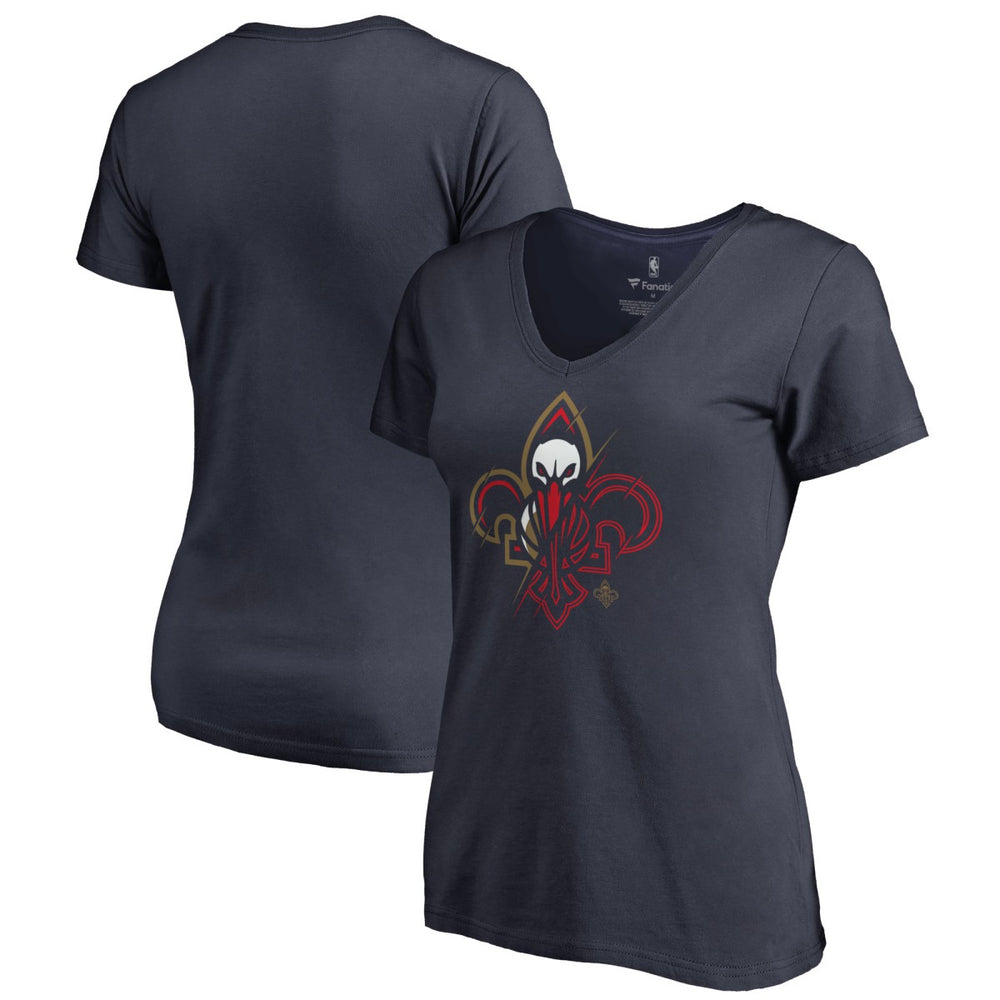 New Orleans Pelicans Women's X-Ray Slim Fit V-Neck T-Shirt Outlet