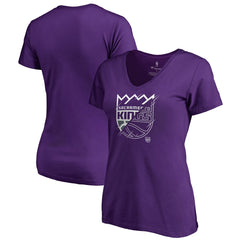 Sacramento Kings Women's X-Ray Slim Fit V-Neck T-Shirt On Sale