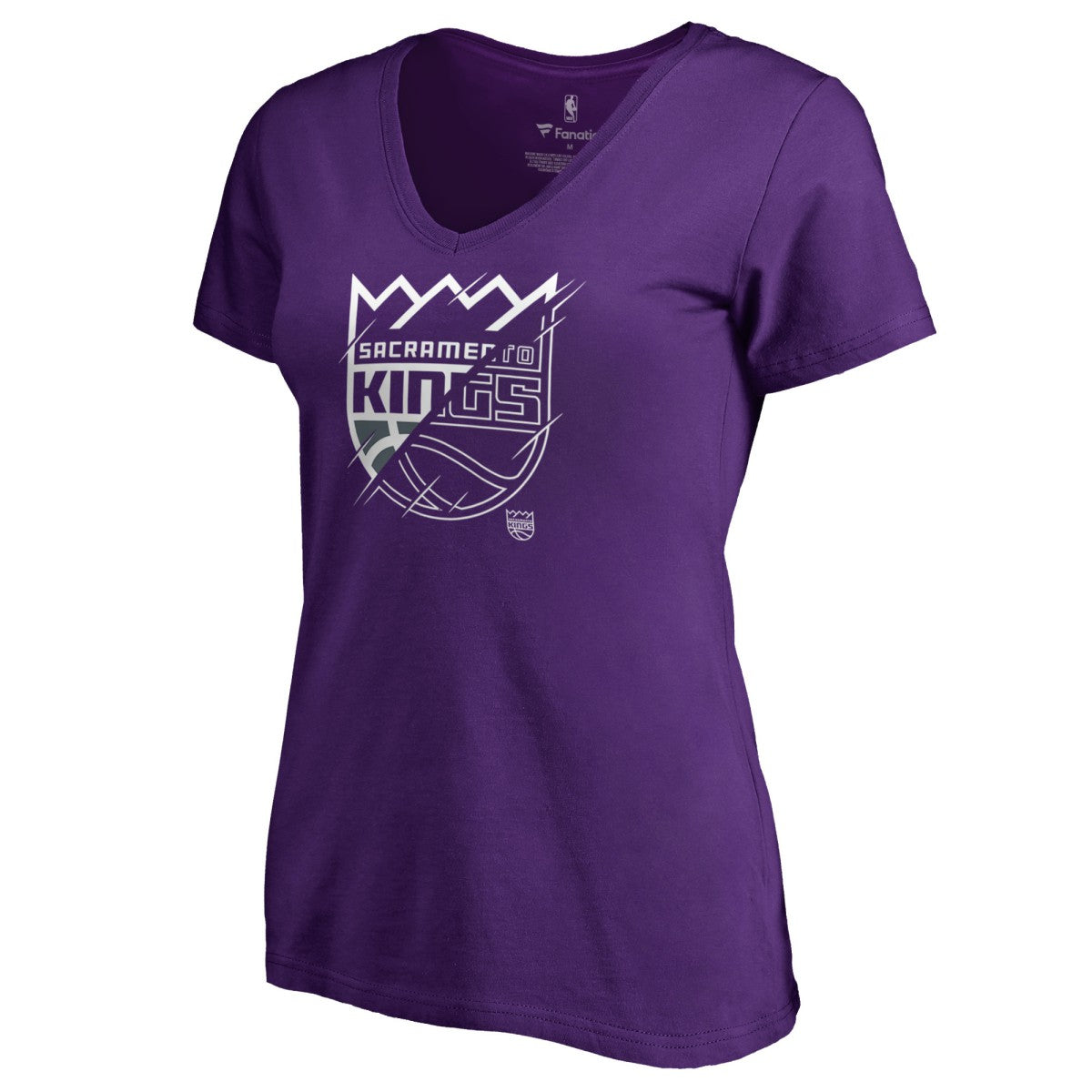 Sacramento Kings Women's X-Ray Slim Fit V-Neck T-Shirt On Sale