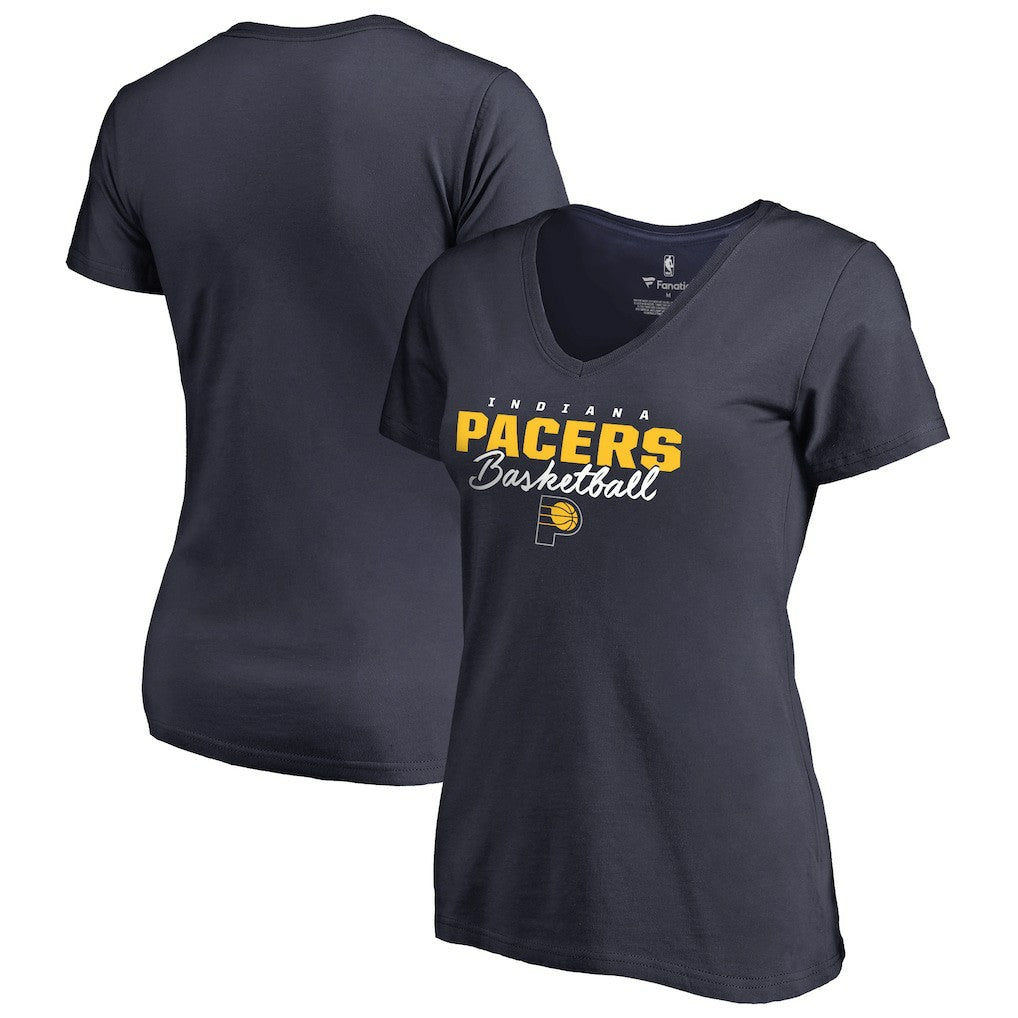 Indiana Pacers Women's Script Assist V-Neck T-Shirt Discount