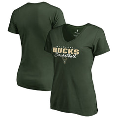 Milwaukee Bucks Women's Script Assist T-Shirt Online