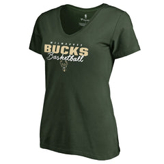 Milwaukee Bucks Women's Script Assist T-Shirt Online