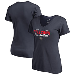 New Orleans Pelicans Women's Script Assist V-Neck T-Shirt Discount