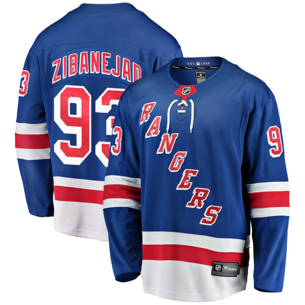 Mika Zibanejad New York Rangers Fanatics Home Breakaway Player Jersey For Sale