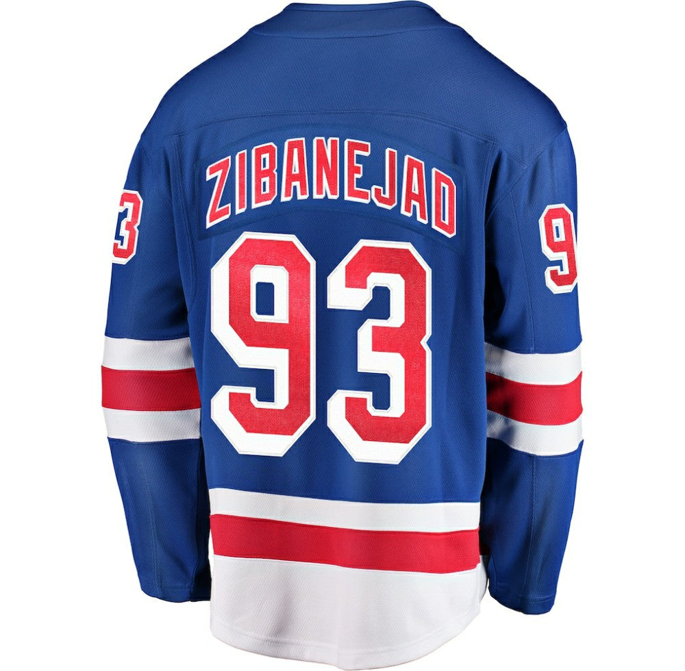Mika Zibanejad New York Rangers Fanatics Home Breakaway Player Jersey For Sale