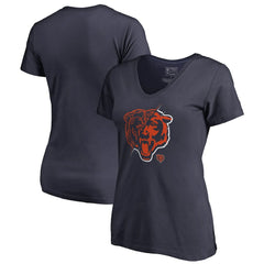 Chicago Bears  Women's X-Ray Slim Fit V-Neck T-Shirt