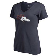 Denver Broncos  Women's X-Ray V-Neck T-Shirt