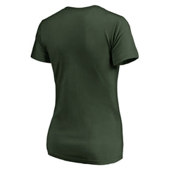 Green Bay Packers  Women's X-Ray Slim Fit V-Neck T-Shirt
