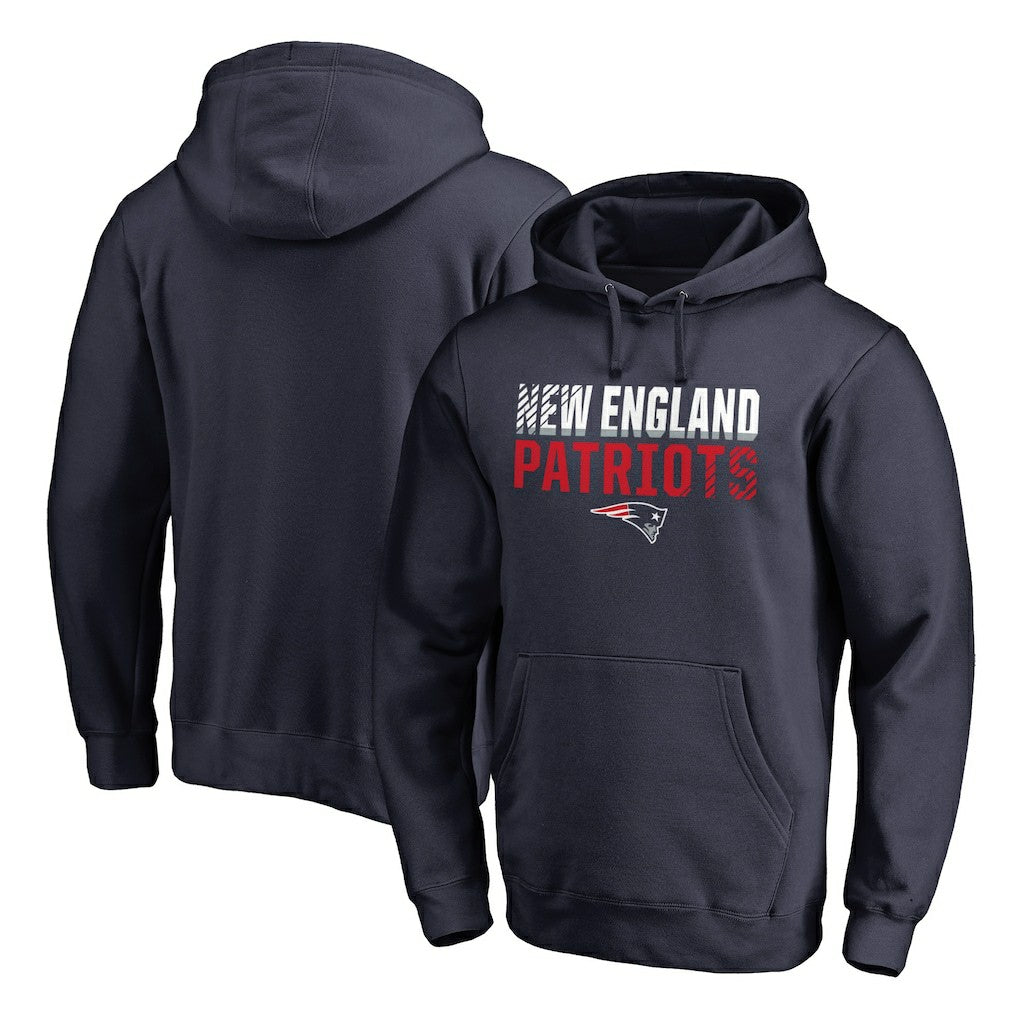 New England Patriots  Iconic Collection Fade Out Pullover Hoodie