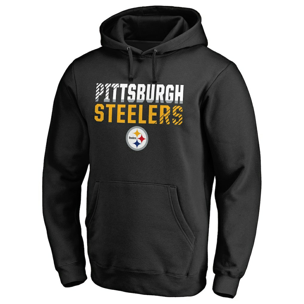Pittsburgh Steelers  Iconic Collection Fade Out Pullover Hoodie