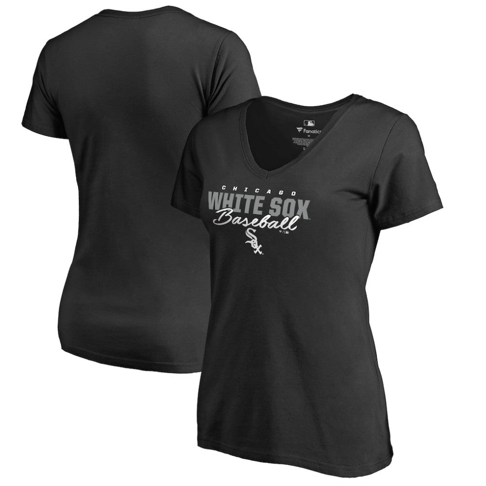 Chicago White Sox Women's Script Assist V-Neck T-Shirt | MLB Near me