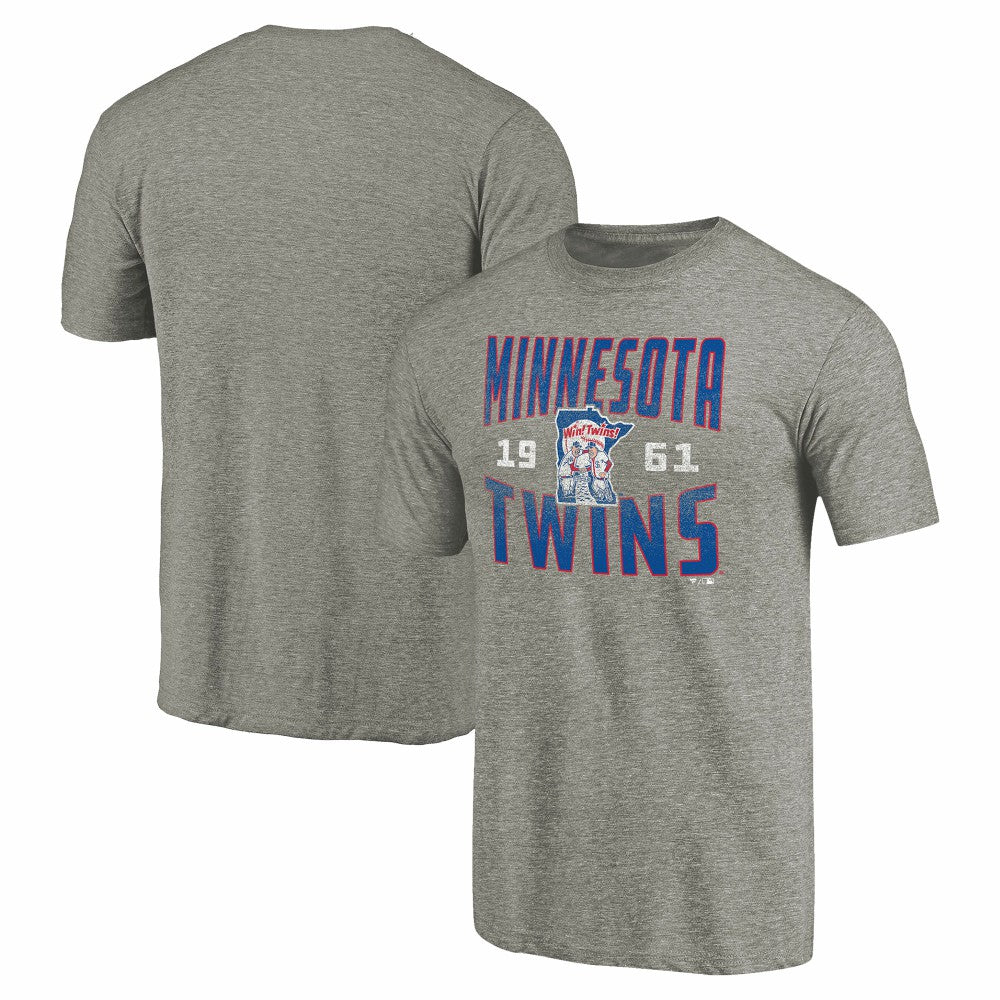 Minnesota Twins Cooperstown Collection Antique Stack Tri-Blend T-Shirt | MLB Discount