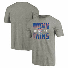 Minnesota Twins Cooperstown Collection Antique Stack Tri-Blend T-Shirt | MLB Discount