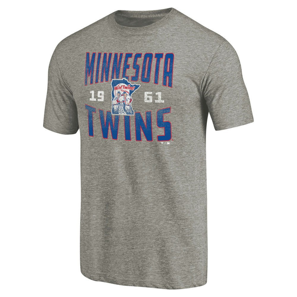 Minnesota Twins Cooperstown Collection Antique Stack Tri-Blend T-Shirt | MLB Discount