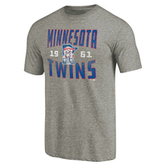 Minnesota Twins Cooperstown Collection Antique Stack Tri-Blend T-Shirt | MLB Discount