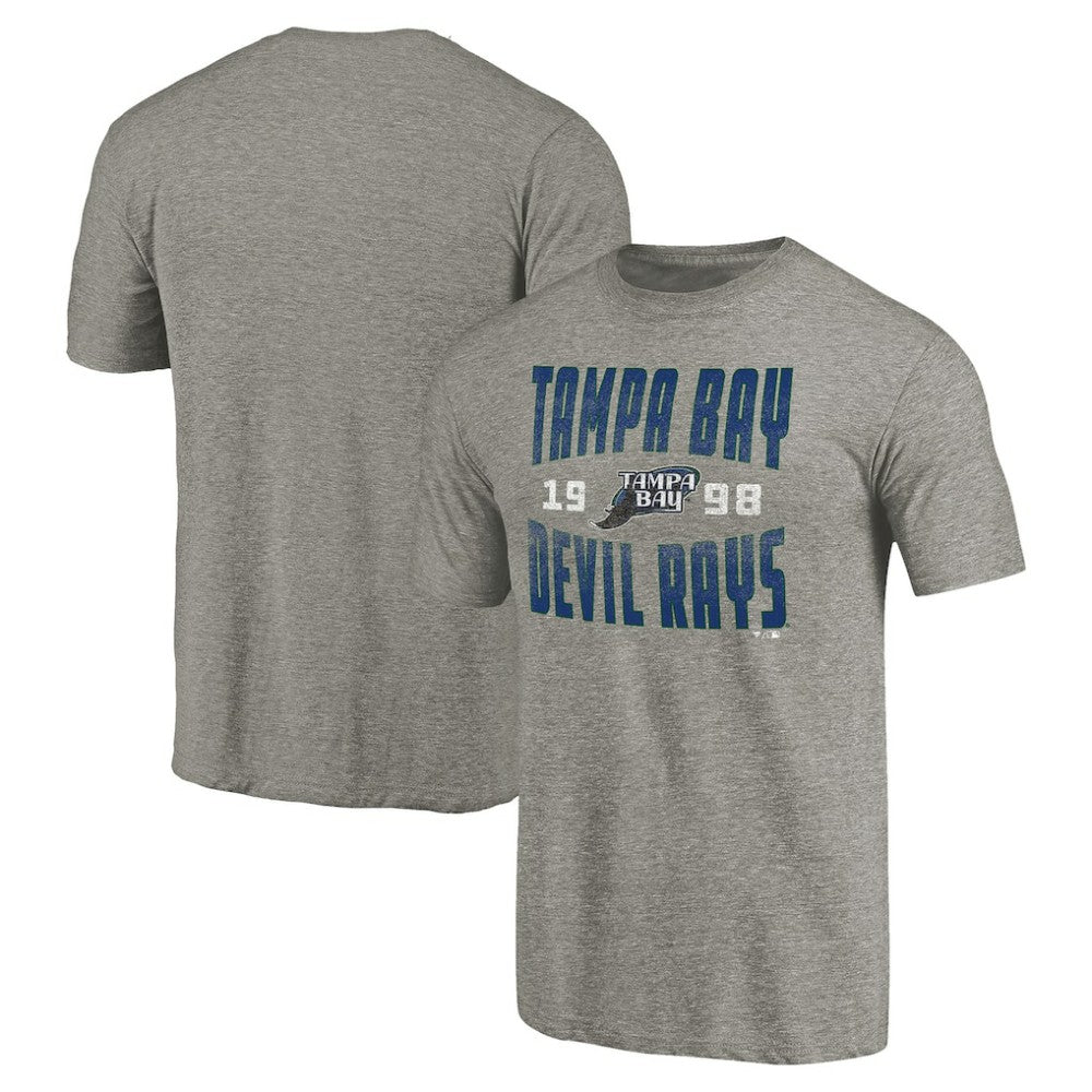 Tampa Bay Rays Cooperstown Collection Antique Stack Tri-Blend T-Shirt | MLB New
