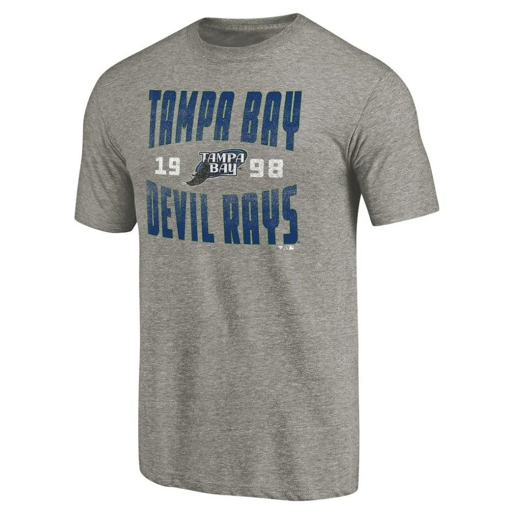 Tampa Bay Rays Cooperstown Collection Antique Stack Tri-Blend T-Shirt | MLB New