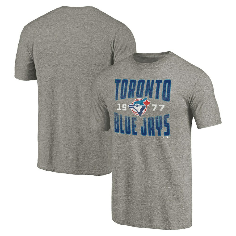 Toronto Blue Jays Cooperstown Collection Antique Stack Tri-Blend T-Shirt | MLB For sale