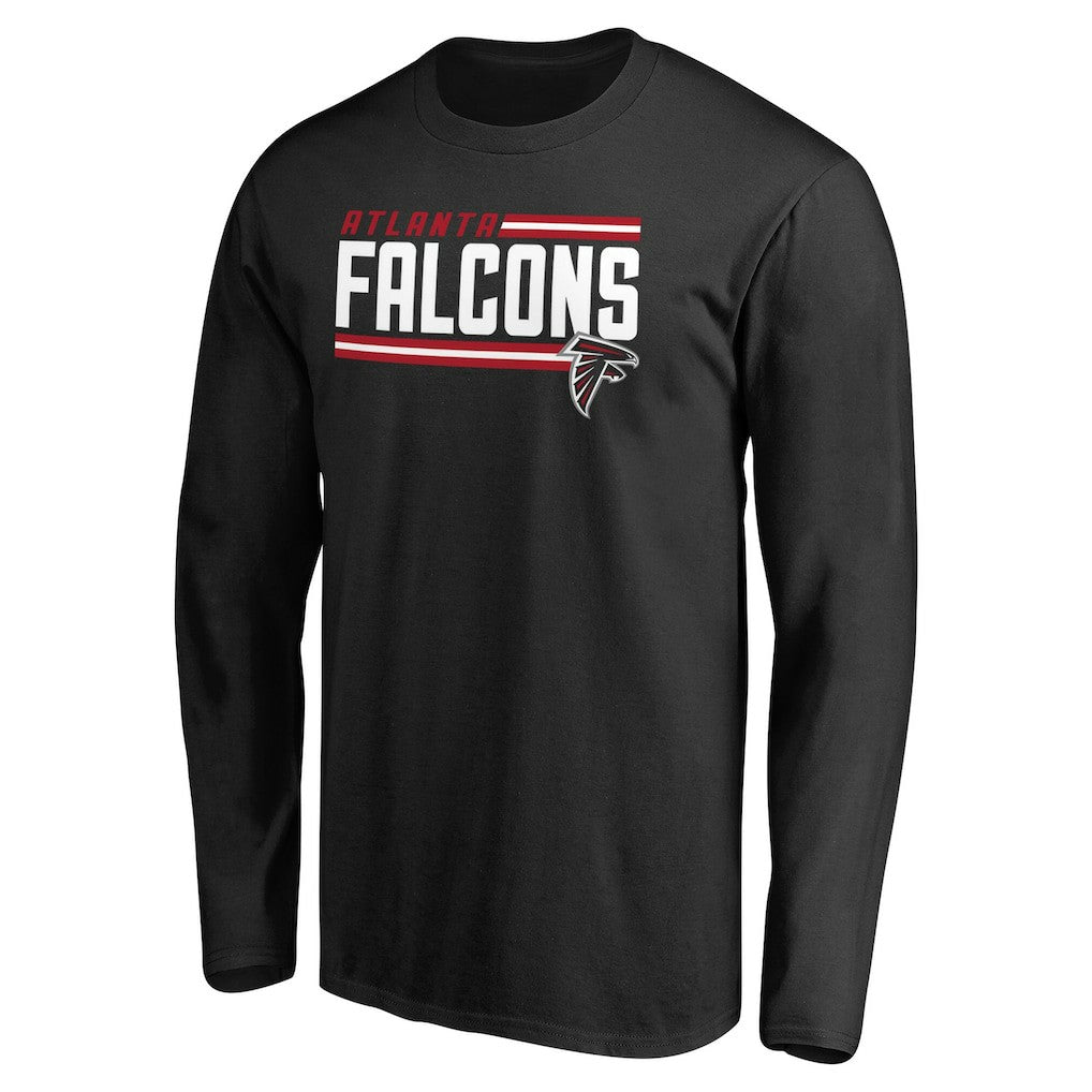 Atlanta Falcons  Iconic Collection On Side Stripe Long Sleeve T-Shirt