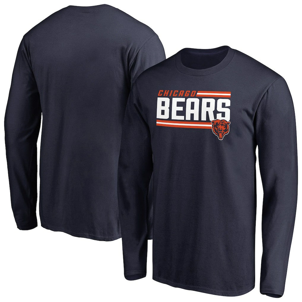 Chicago Bears  Iconic Collection On Side Stripe Long Sleeve T-Shirt