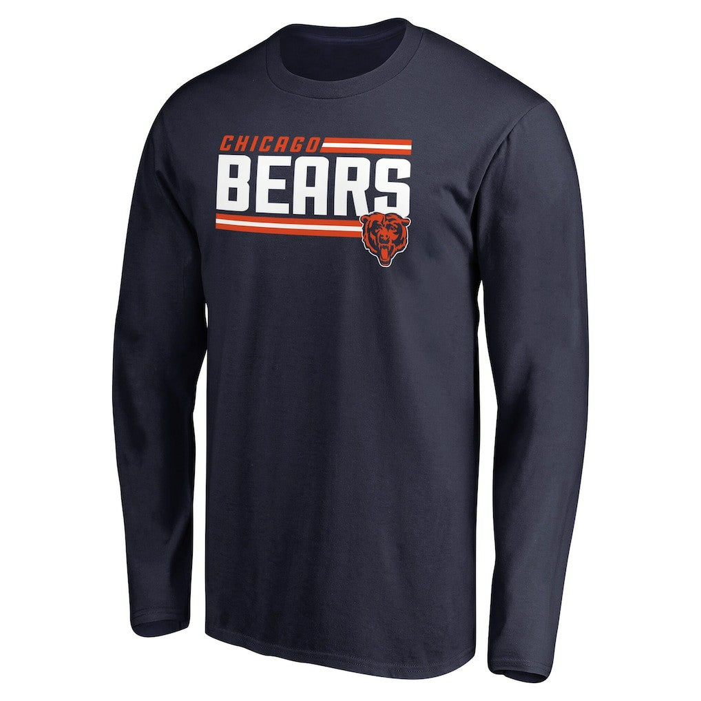 Chicago Bears  Iconic Collection On Side Stripe Long Sleeve T-Shirt