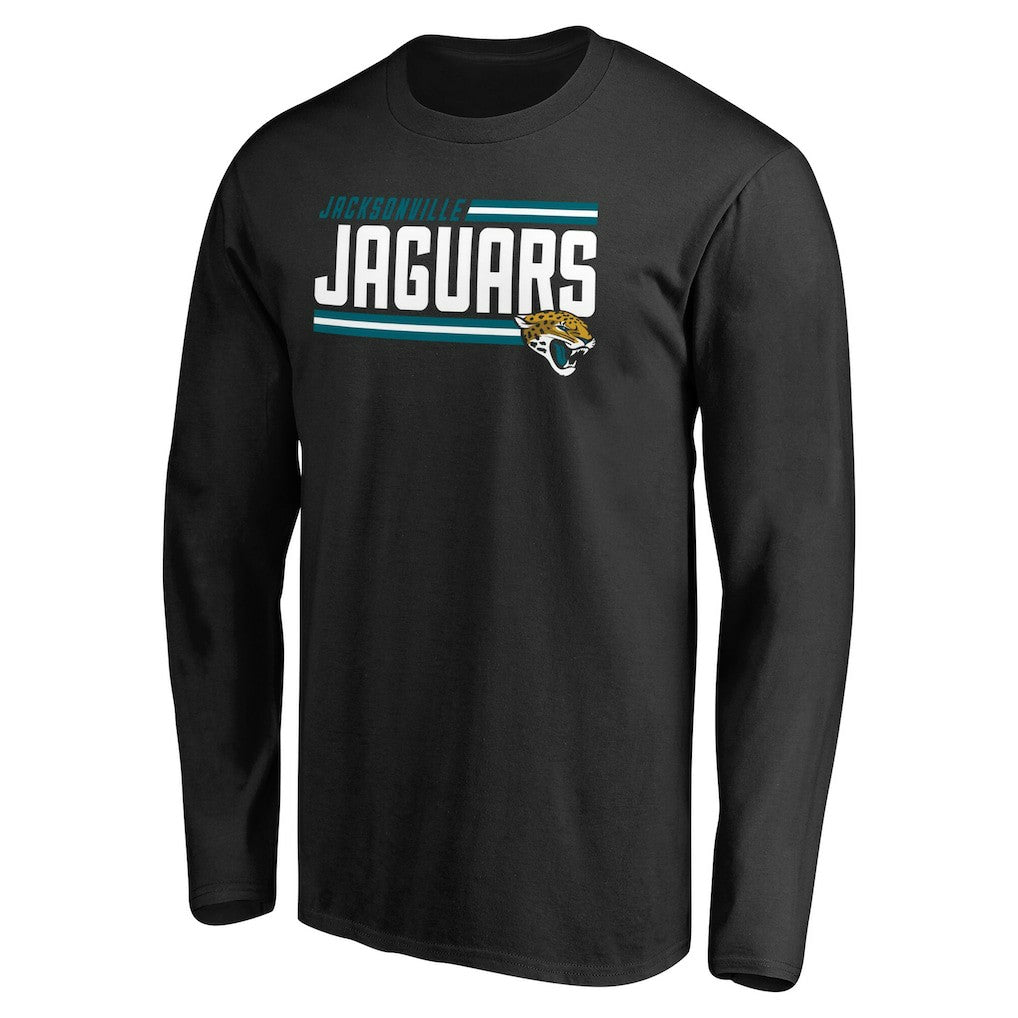 Jacksonville Jaguars  Iconic Collection On Side Stripe Long Sleeve T-Shirt