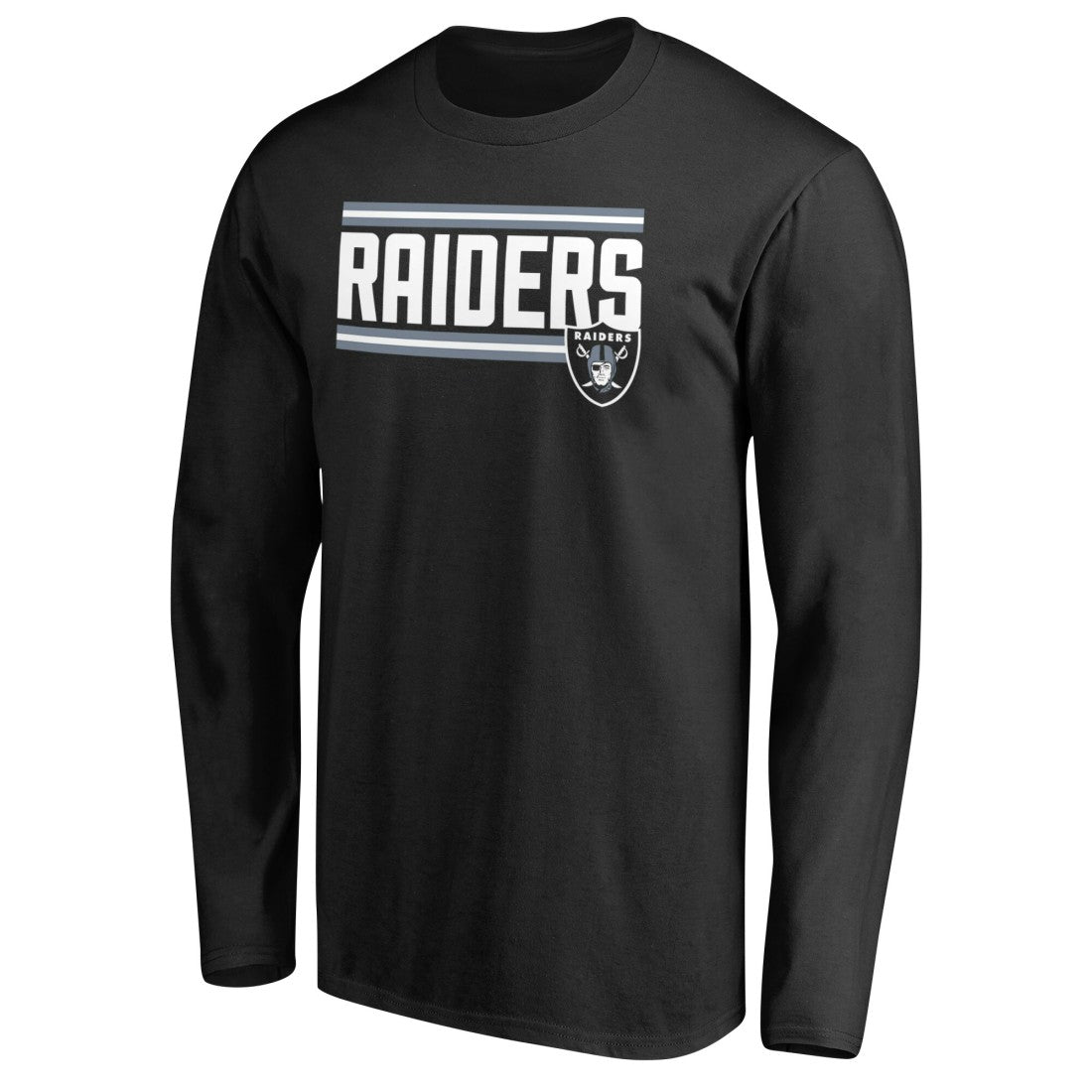 Las Vegas Raiders  Iconic Collection On Side Stripe Long Sleeve T-Shirt