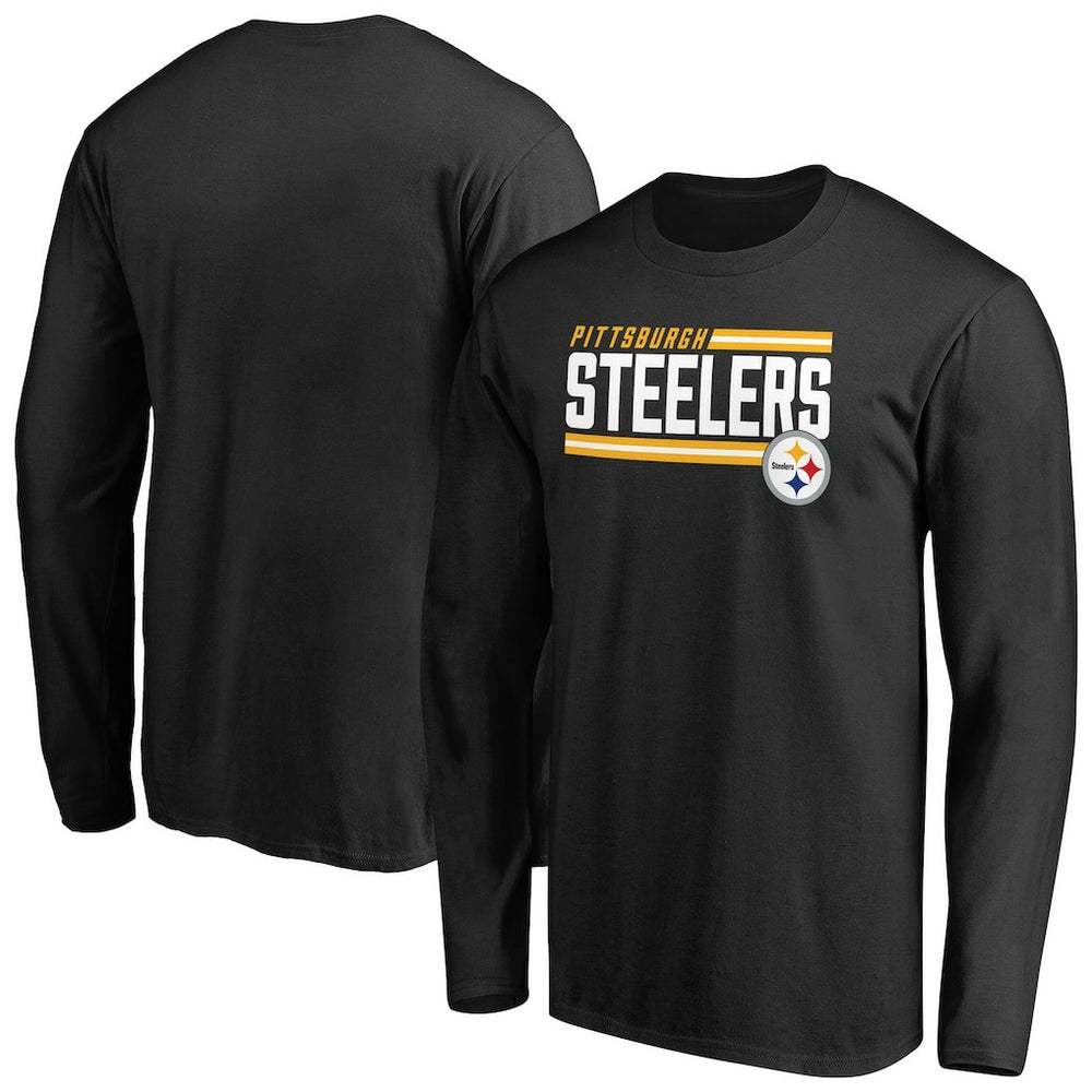 Pittsburgh Steelers  Iconic Collection On Side Stripe Long Sleeve T-Shirt