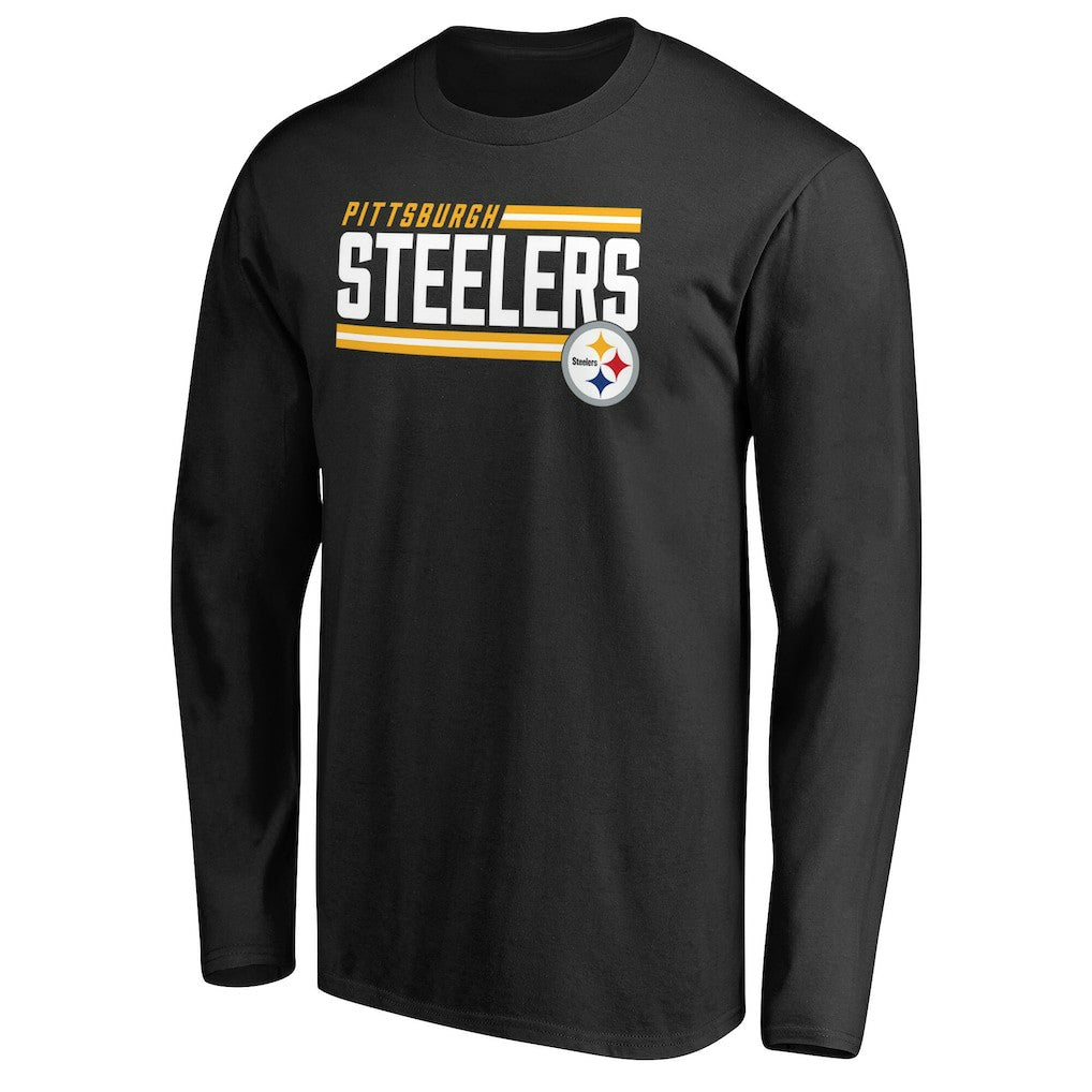Pittsburgh Steelers  Iconic Collection On Side Stripe Long Sleeve T-Shirt