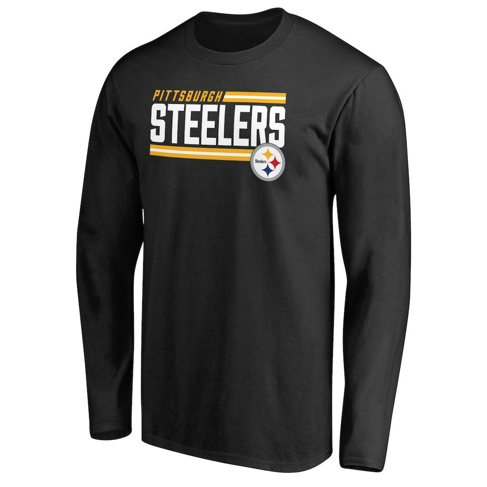 Pittsburgh Steelers  Iconic Collection On Side Stripe Long Sleeve T-Shirt