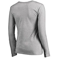 Baltimore Ravens  Women's Iconic Collection On Side Stripe Long Sleeve V-Neck T-Shirt