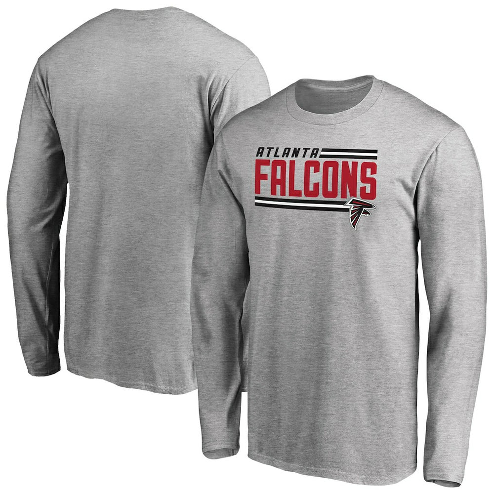 Atlanta Falcons  Iconic Collection On Side Stripe Long Sleeve T-Shirt