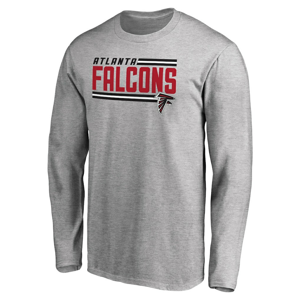 Atlanta Falcons  Iconic Collection On Side Stripe Long Sleeve T-Shirt