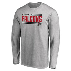 Atlanta Falcons  Iconic Collection On Side Stripe Long Sleeve T-Shirt