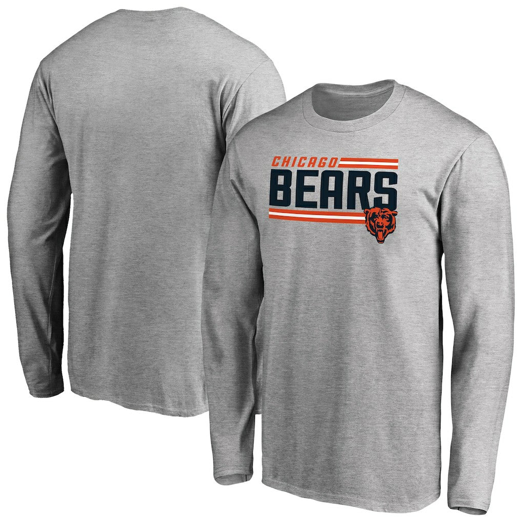 Chicago Bears  Iconic Collection On Side Stripe Long Sleeve T-Shirt