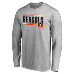Cincinnati Bengals  Iconic Collection On Side Stripe Long Sleeve T-Shirt