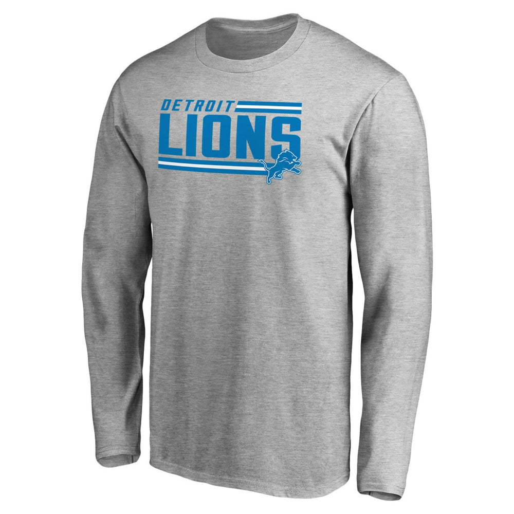 Detroit Lions  Iconic Collection On Side Stripe Long Sleeve T-Shirt