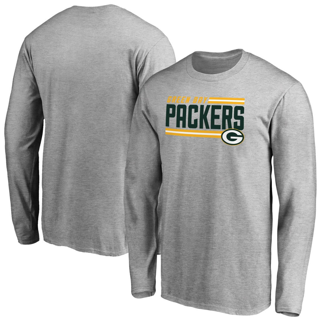 Green Bay Packers  Iconic Collection On Side Stripe Long Sleeve T-Shirt