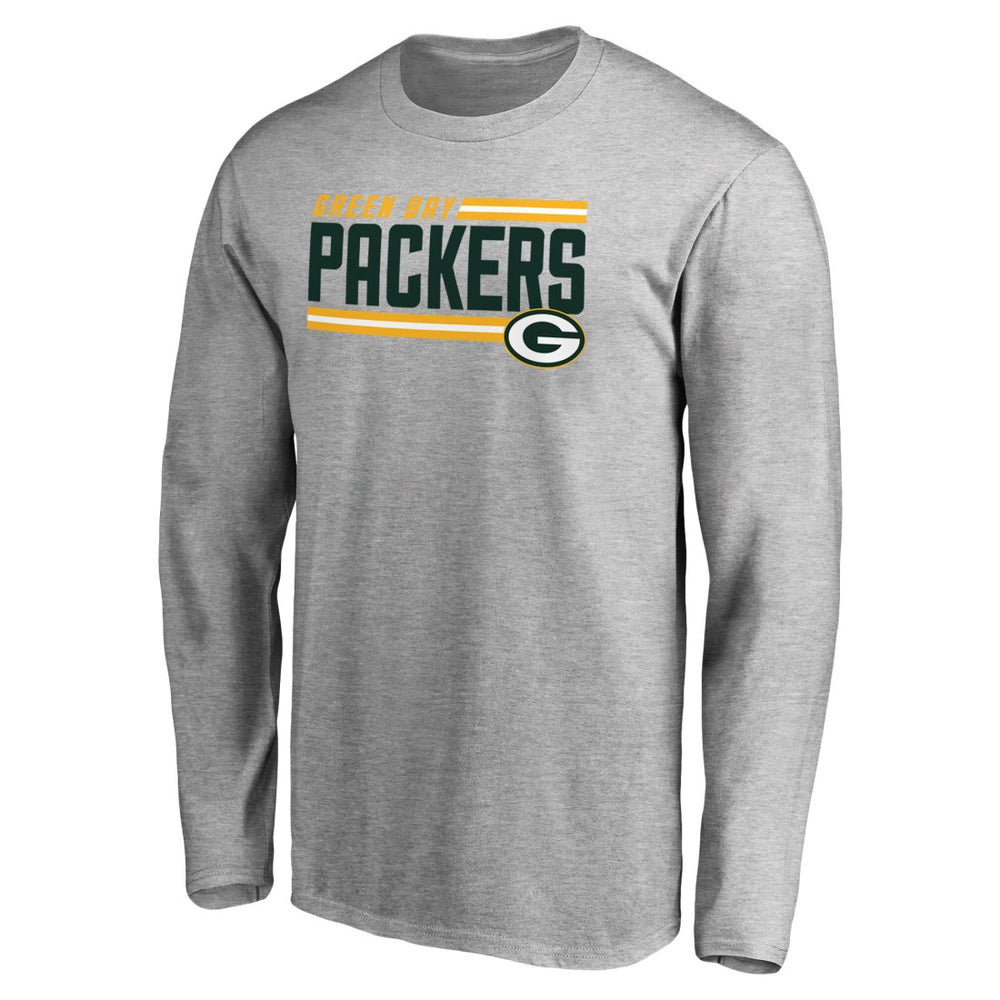 Green Bay Packers  Iconic Collection On Side Stripe Long Sleeve T-Shirt