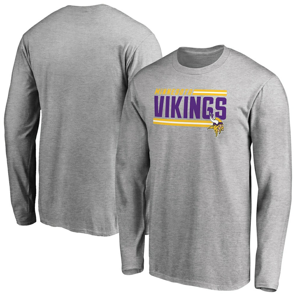 Minnesota Vikings  Iconic Collection On Side Stripe Long Sleeve T-Shirt