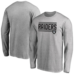 Las Vegas Raiders  Iconic Collection On Side Stripe Long Sleeve T-Shirt
