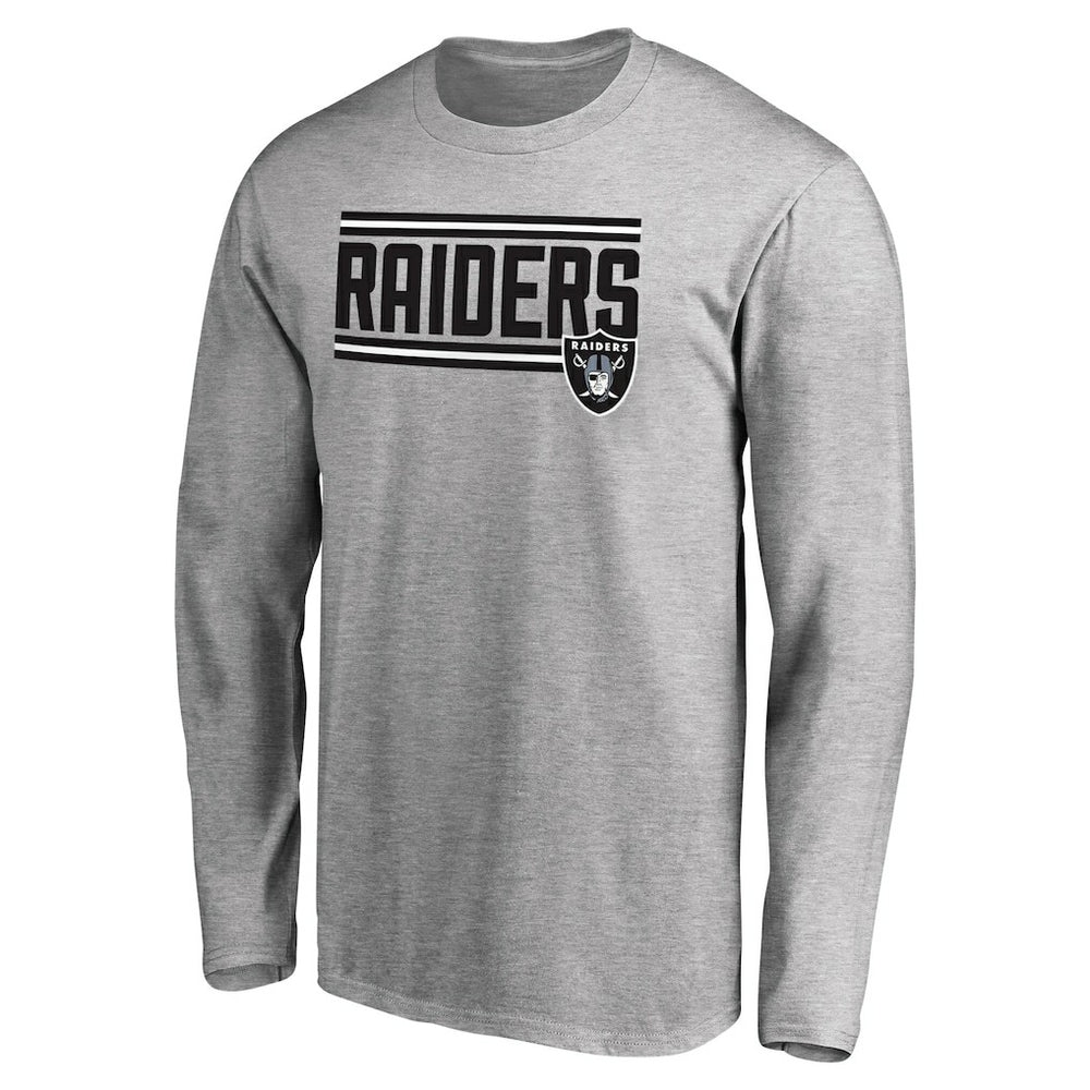 Las Vegas Raiders  Iconic Collection On Side Stripe Long Sleeve T-Shirt