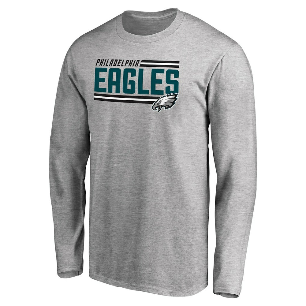 Philadelphia Eagles  Iconic Collection On Side Stripe Long Sleeve T-Shirt