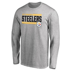 Pittsburgh Steelers  Iconic Collection On Side Stripe Long Sleeve T-Shirt