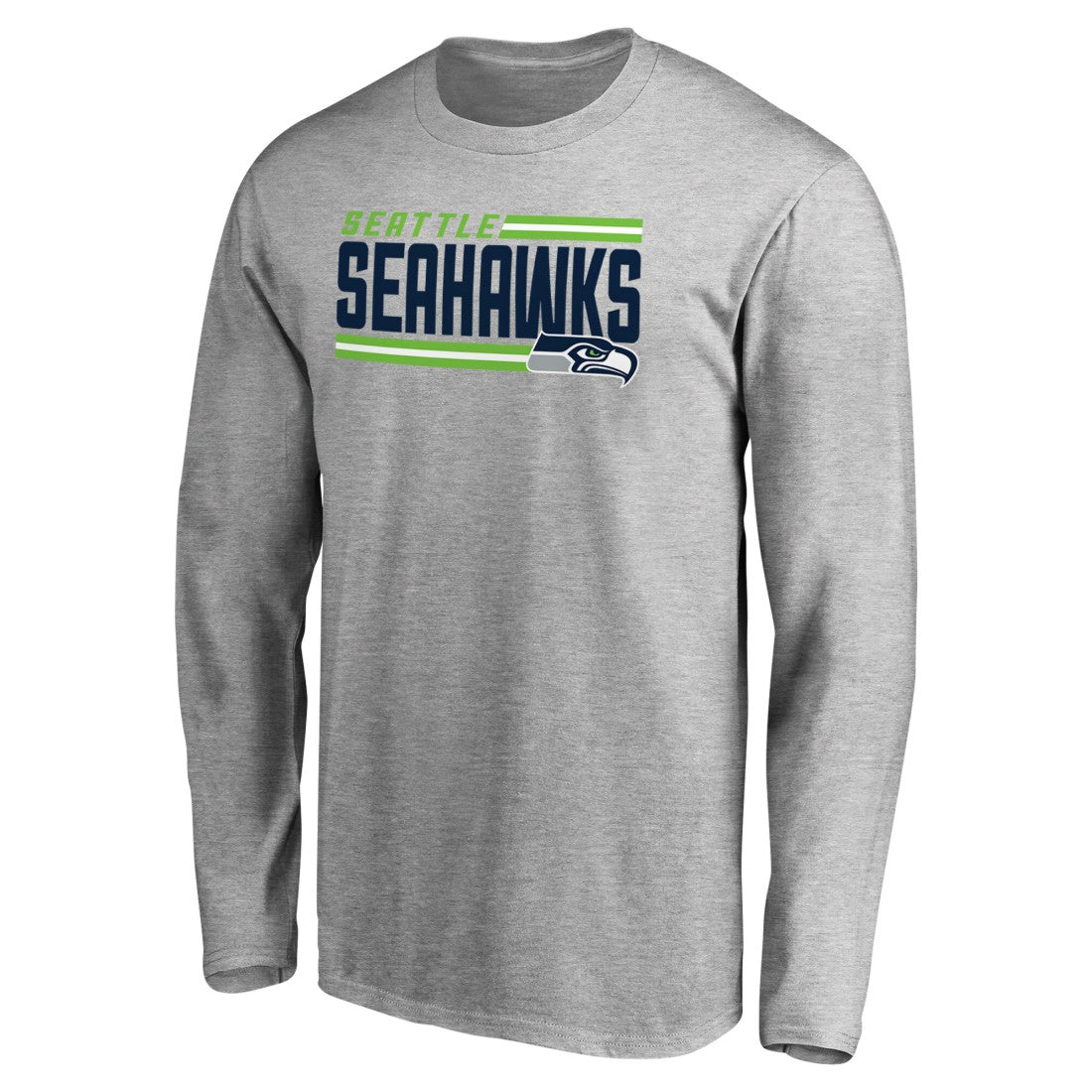 Seattle Seahawks  Iconic Collection On Side Stripe Long Sleeve T-Shirt