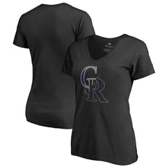 Colorado Rockies Women's X-Ray V-Neck T-Shirt | MLB Discount