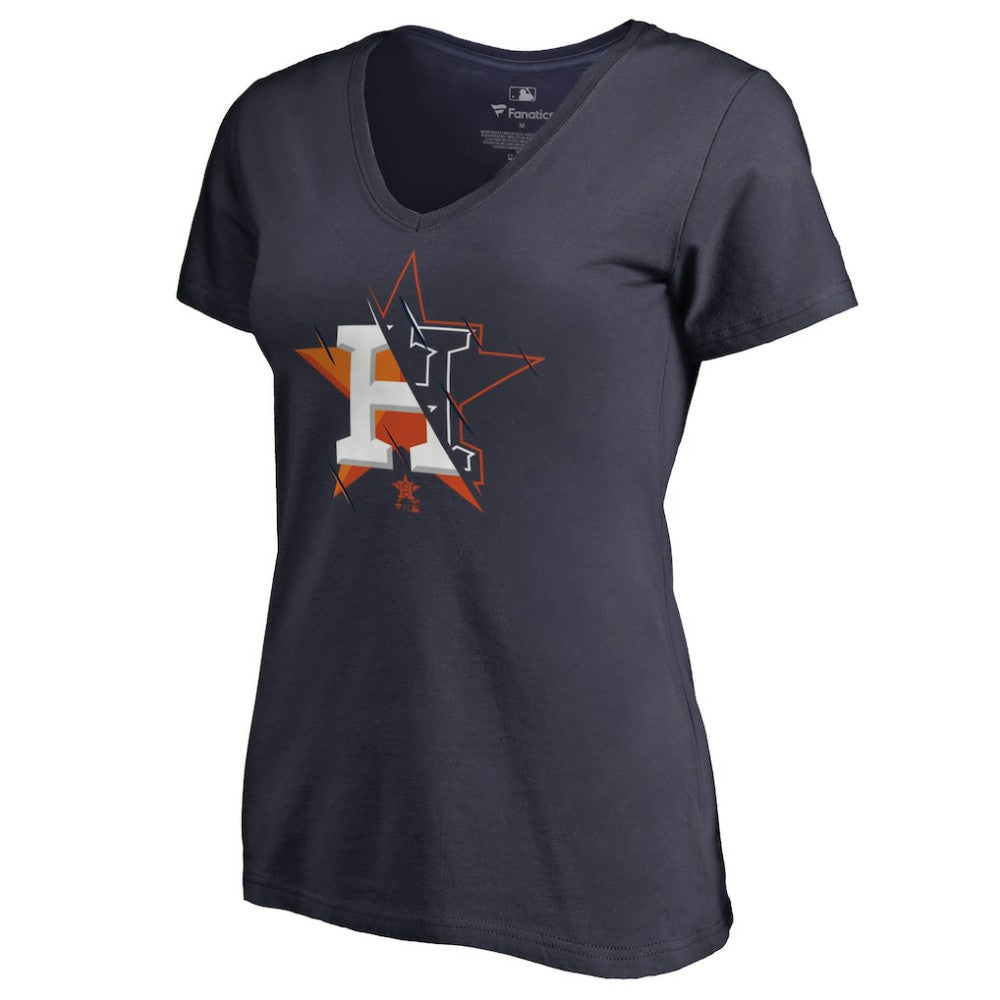 Houston Astros Women's X-Ray V-Neck T-Shirt | MLB Discount