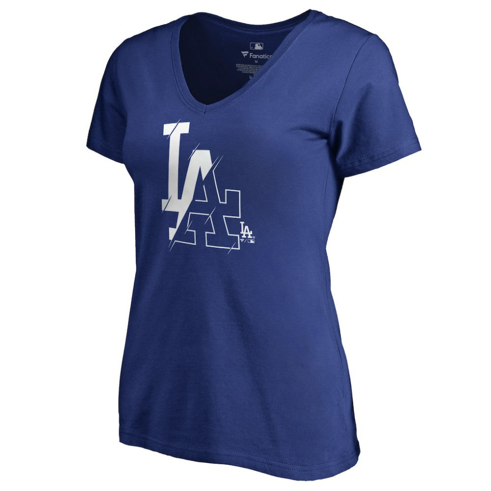 Los Angeles Dodgers Women's X-Ray V-Neck T-Shirt | MLB US