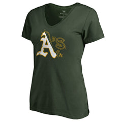 Athletics Women's X-Ray V-Neck T-Shirt | MLB For sale